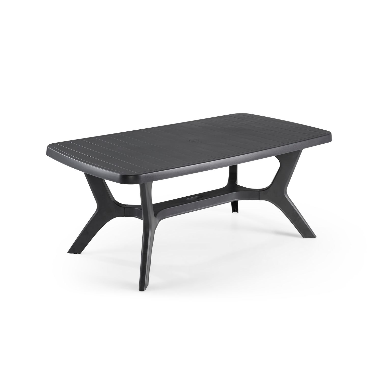 Allibert Tuintafel Baltimore Kunsthars Grafiet 177x100cm