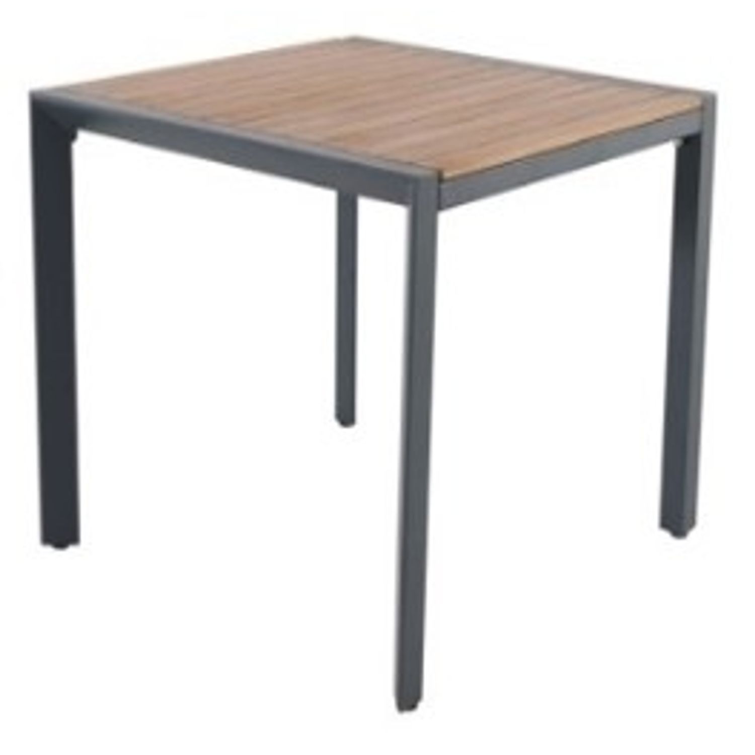 Central Park Tuintafel Analee Aluminium/hout Vierkant 90x90cm