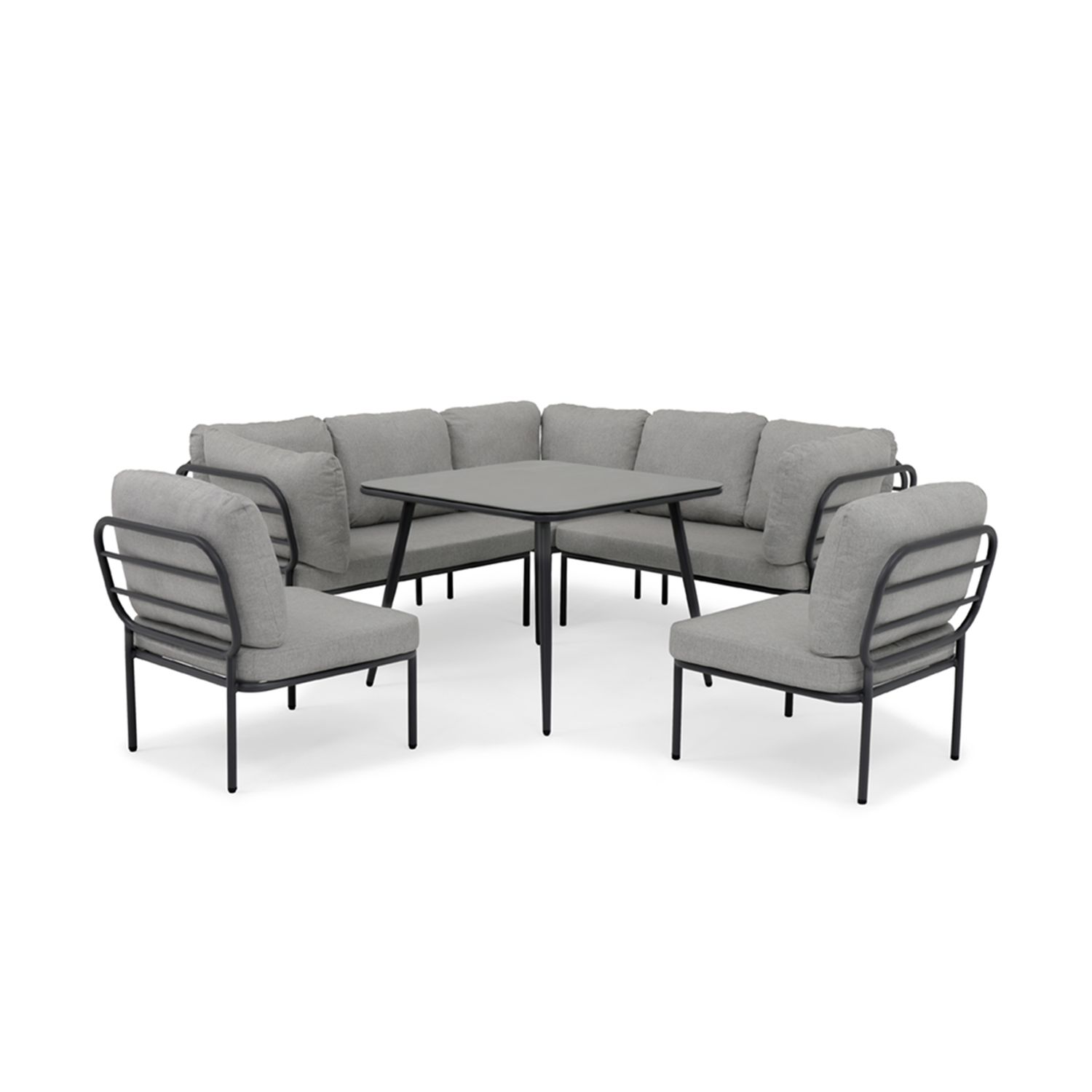 Central Park 5-delige Dining Loungeset Delphi 8 Personen