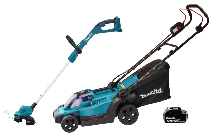 Makita DLM330S incl. 4,0 Ah Accu +  DUR193Z + 5,0 Ah 18V Accu