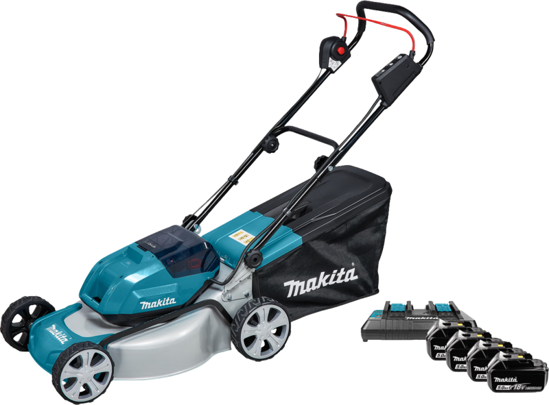 Makita DLM463PT incl. 5,0 Ah Accu (2x) + 5,0 Ah 18V Accu (2x)