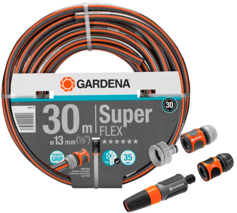 Gardena Premium SuperFLEX Tuinslang 1/2 30 meter +  Startset