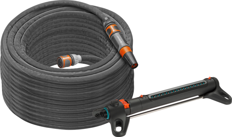 Gardena Textielslang Liano Set 30m Spuit +  Zwenksproeier AquaZoom M