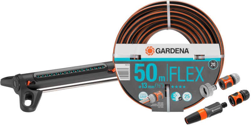 Gardena Comfort FLEX 50m Medium Sproeierpakket