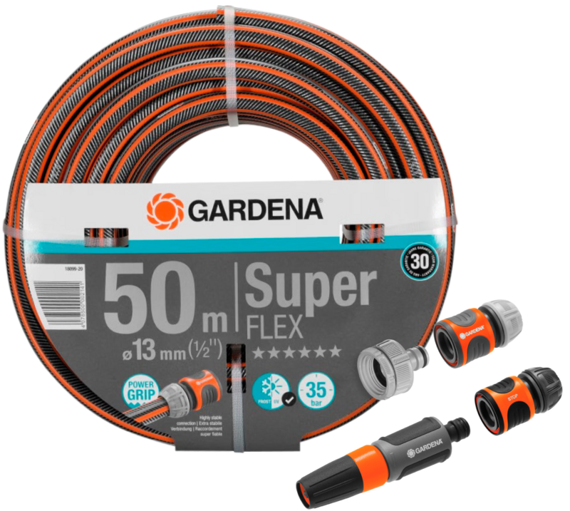 Gardena Premium SuperFLEX Tuinslang 1/2 50 meter +  Startset