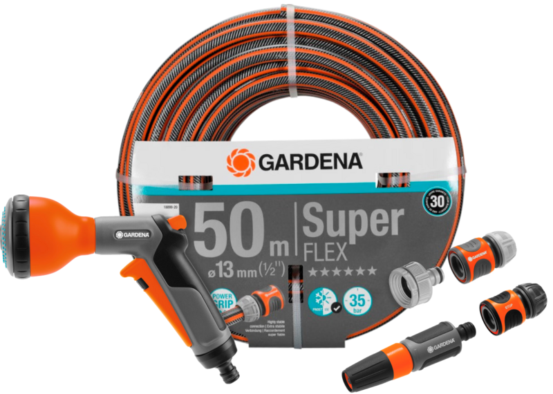 Gardena Premium SuperFLEX 50m Classic Broespakket