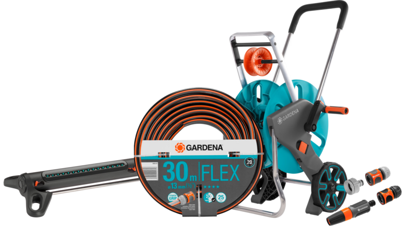 Gardena Comfort FLEX 1/2 30m CleverRoll M Medium Sproeierpakket