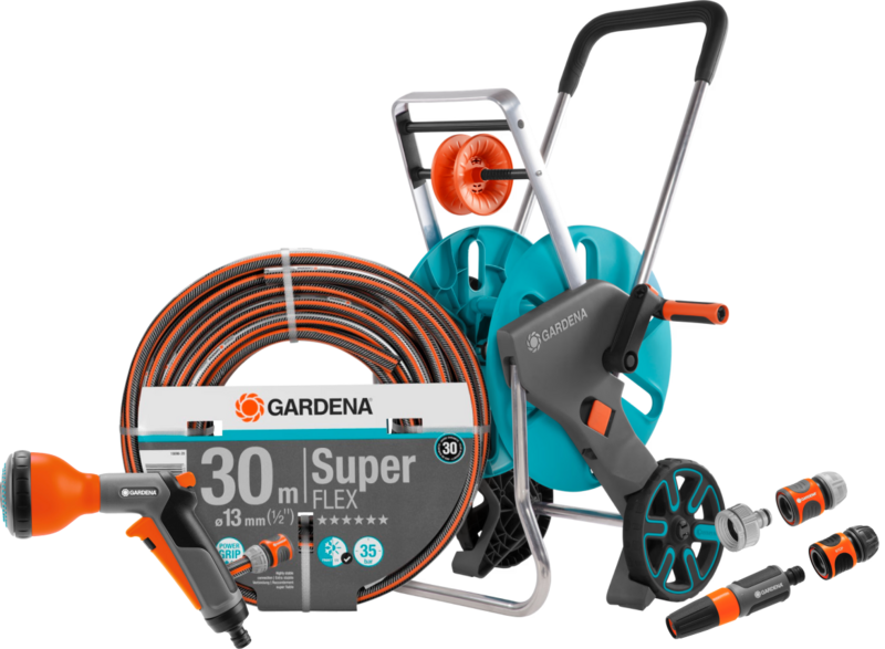 Gardena Premium SuperFLEX 30m CleverRoll M Classic Broespakket