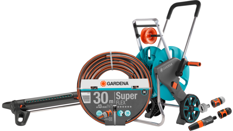 Gardena Premium SuperFLEX 30m CleverRoll M Medium Sproeierpakket