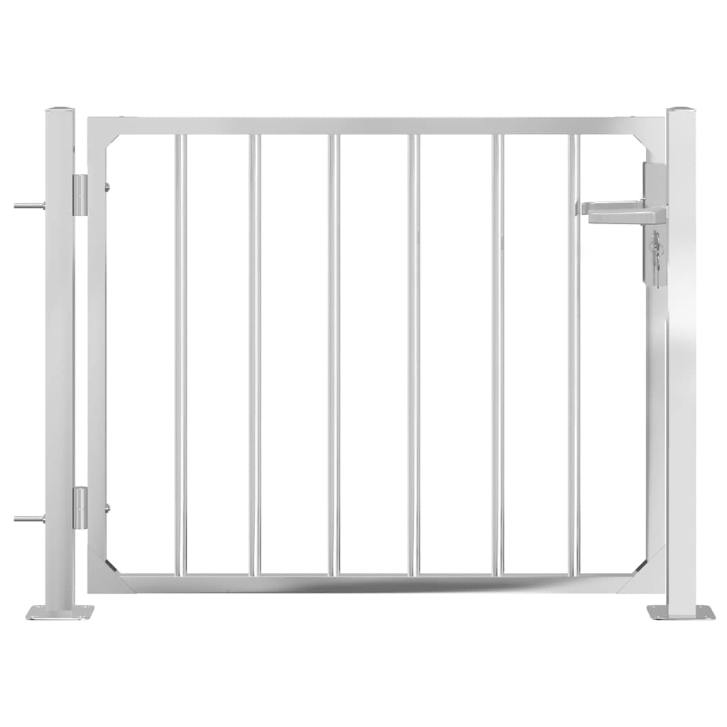vidaXL Poort 100x75 cm roestvrij staal