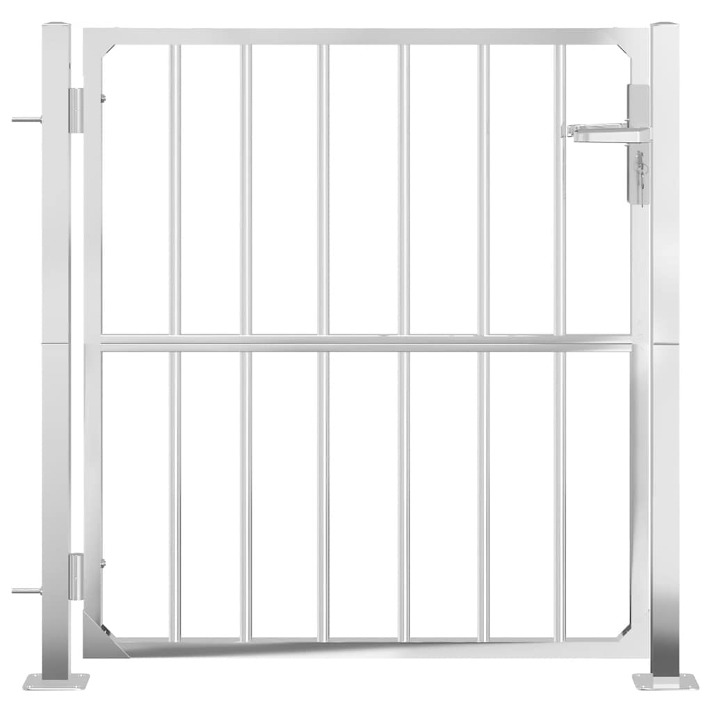 vidaXL Poort 100x100 cm roestvrij staal