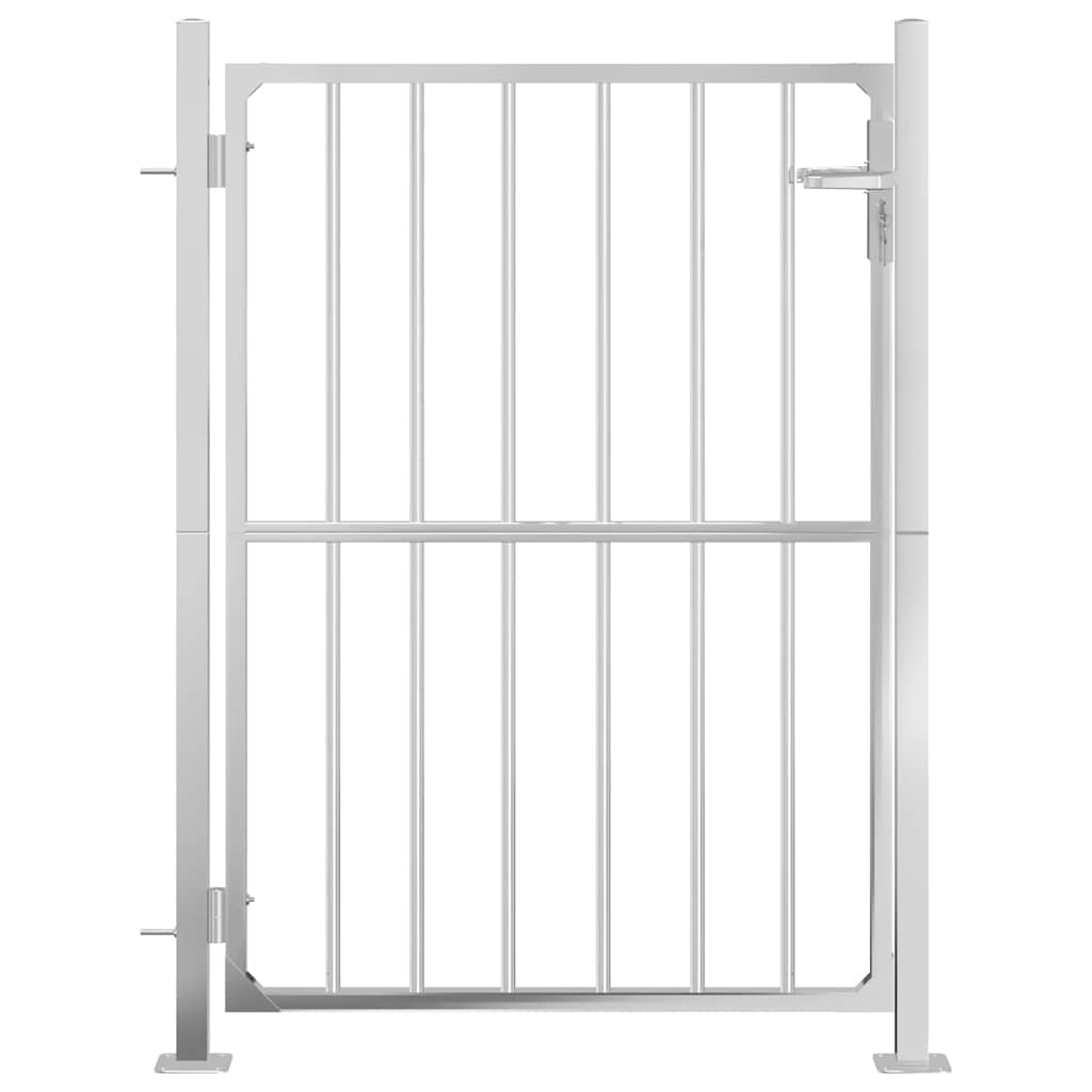 vidaXL Tuinpoort 100x125 cm roestvrij staal
