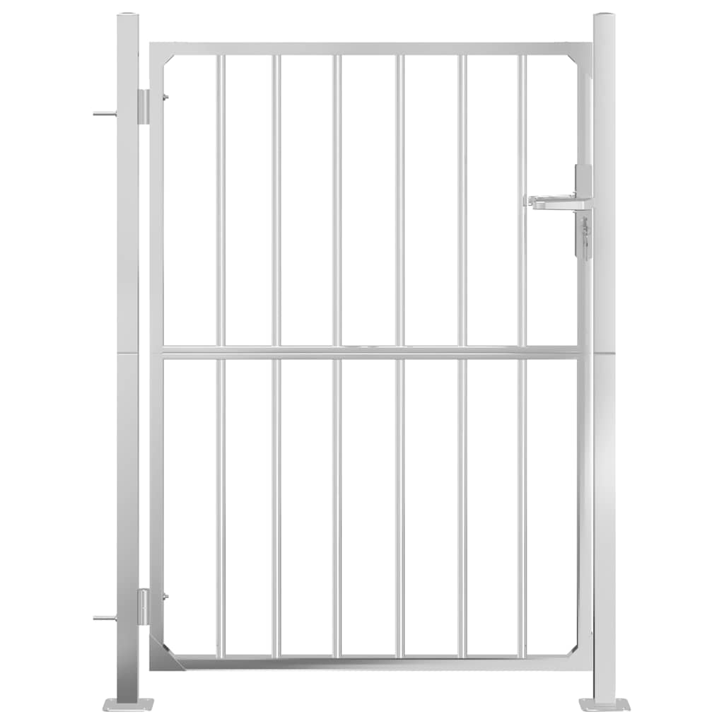 vidaXL Tuinpoort 100x150 cm roestvrij staal