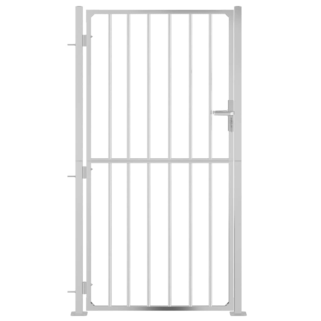 vidaXL Poort 100x180 cm roestvrij staal