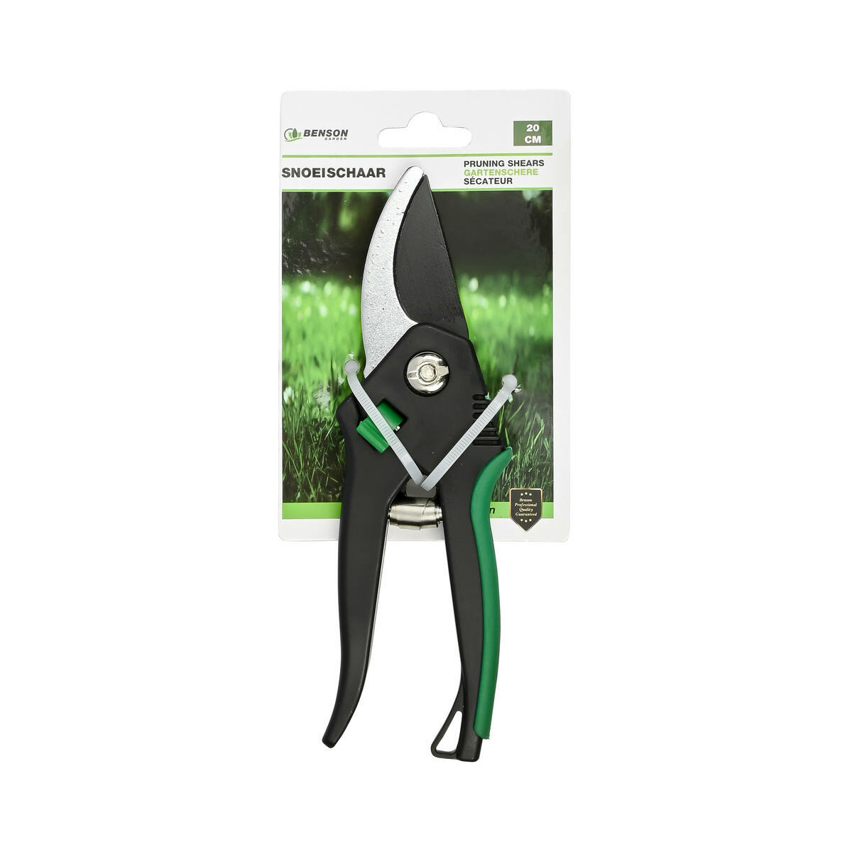 Benson Snoei- en bloemenschaar - 20 cm - groen - tuinschaar - voor bloemen en takken -