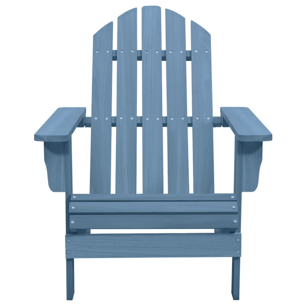 vidaXL Tuinstoel Adirondack massief vurenhout blauw