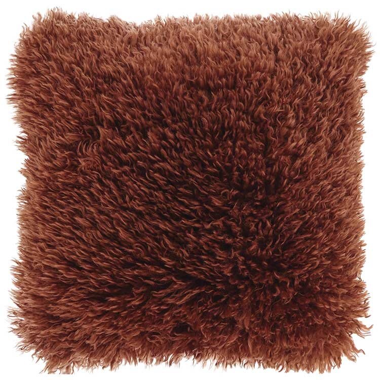 Unique Living kussen Frieda 45 x 45 cm redwood
