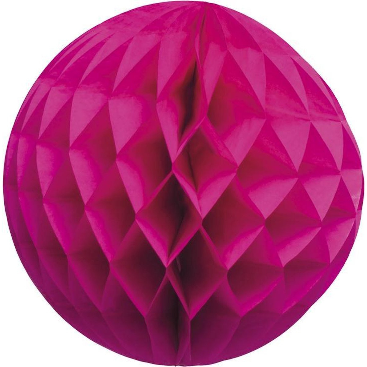 Merkloos Papieren kerstballen - roze - 10 cm - kerstversiering -