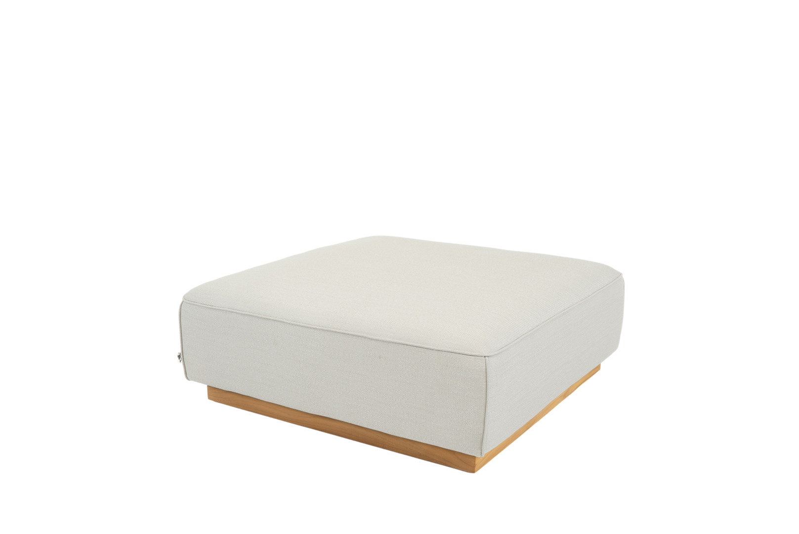 Bon Dia Voetenbank Cordoba Savane Grey Teak 110 x 110 cm