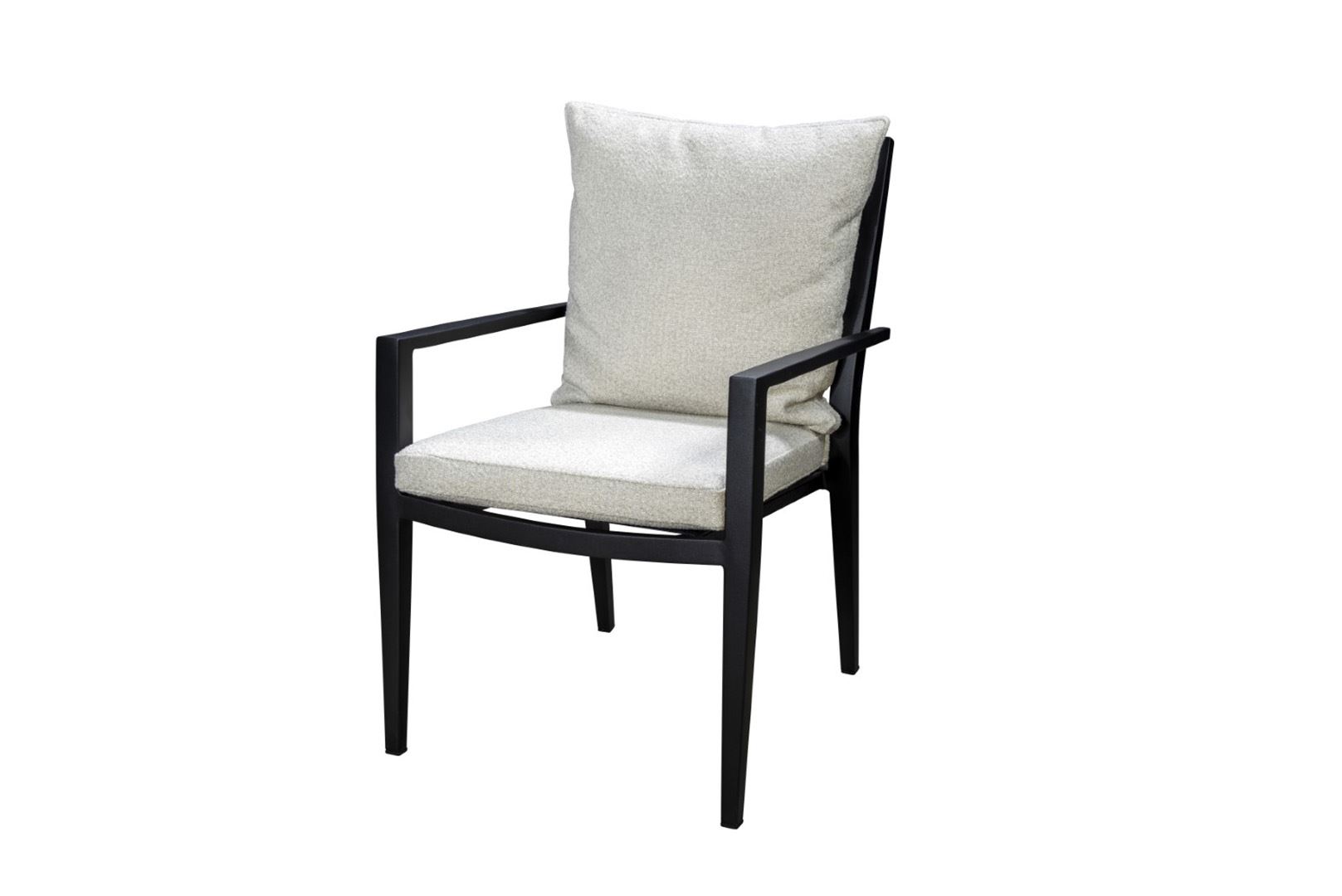 Yoi Armstoel Marinha Wool White - Black