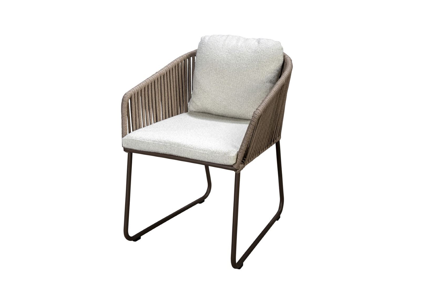 Yoi Armstoel Calera Wool White - Toffee Bronze