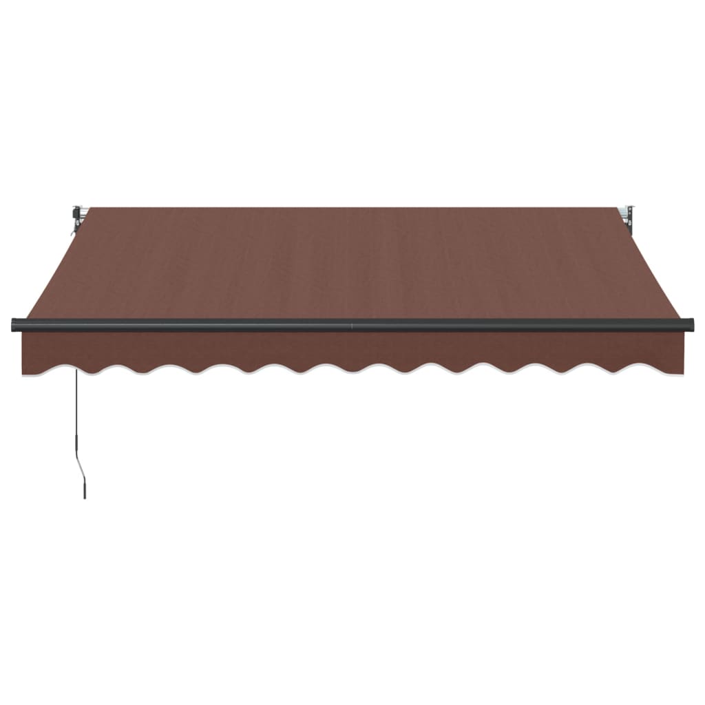 vidaXL Luifel handmatig uittrekbaar 300x250 cm bruin