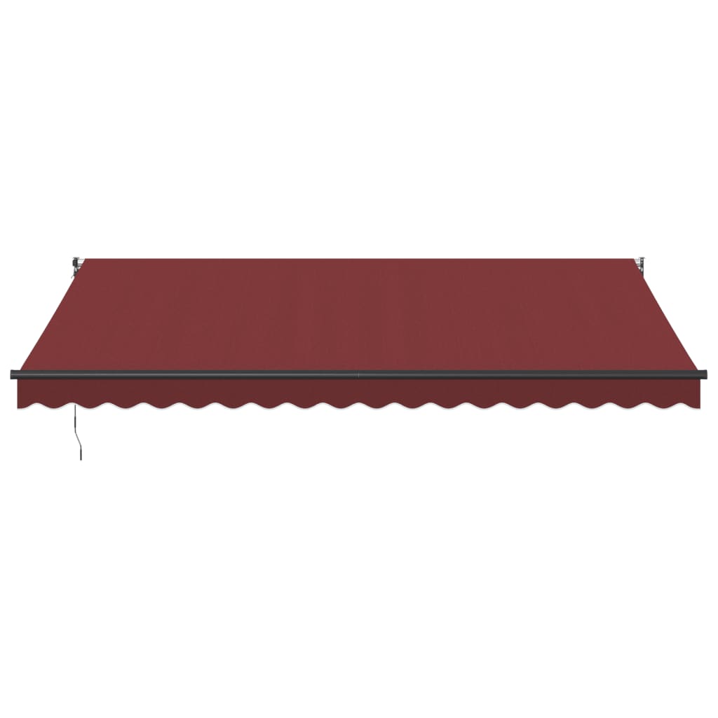 vidaXL Luifel automatisch uittrekbaar 450x300 cm bordeauxrood