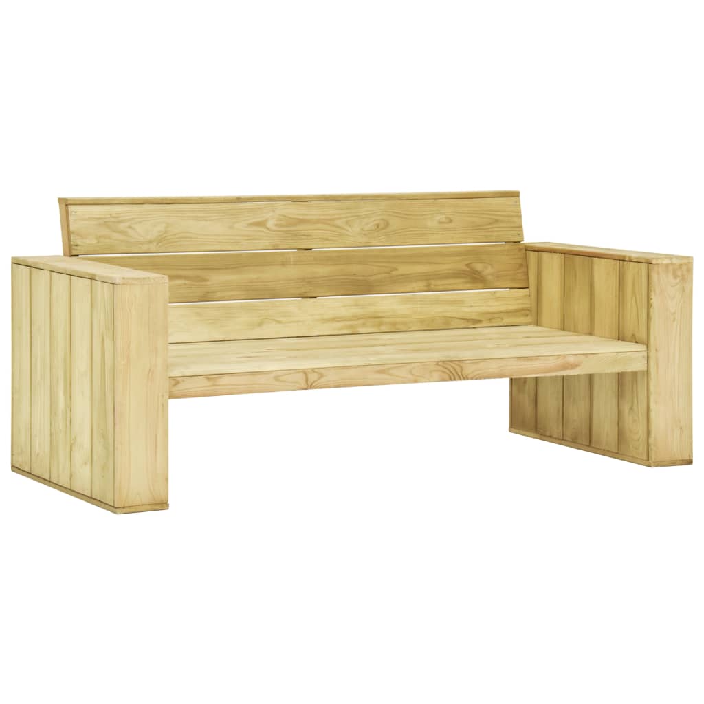 vidaXL 3-delige Loungeset met kussens geïmpregneerd grenenhout