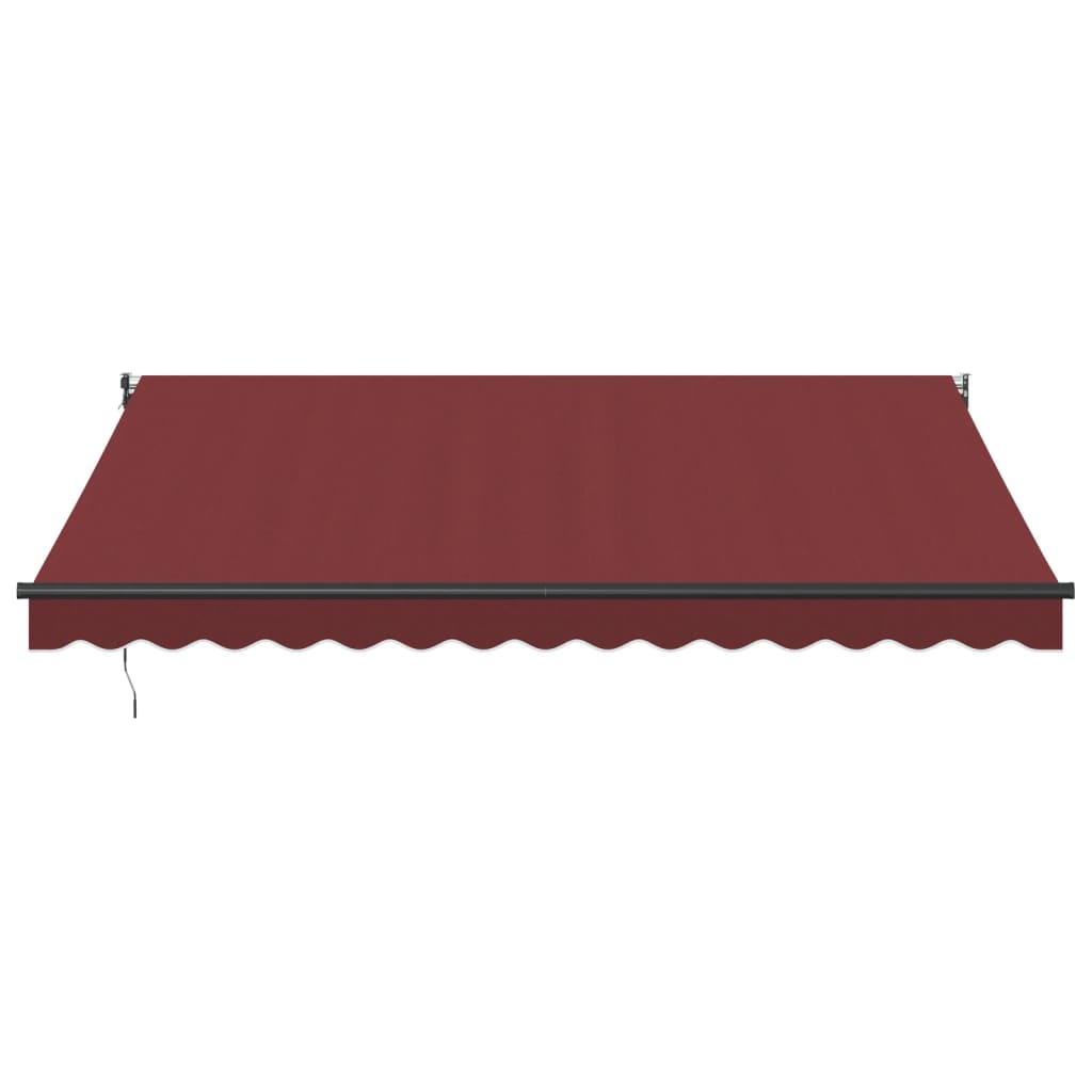 vidaXL Luifel automatisch uittrekbaar 400x300 cm bordeauxrood