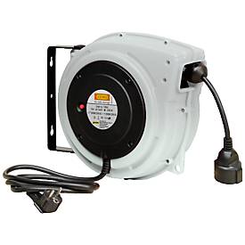 Cemo Kabelhaspel , kunststof, voor elektriciteit, gesloten, max. 15m, slanglengte 15m
