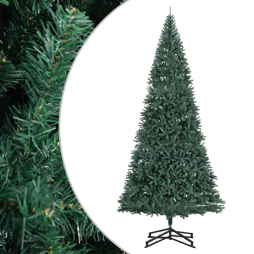 VidaXL Kunstkerstboom met standaard 500 cm PVC groen