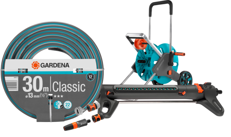 Gardena Classic 1/2 30 meter CleverRoll M Large Sproeierpakket