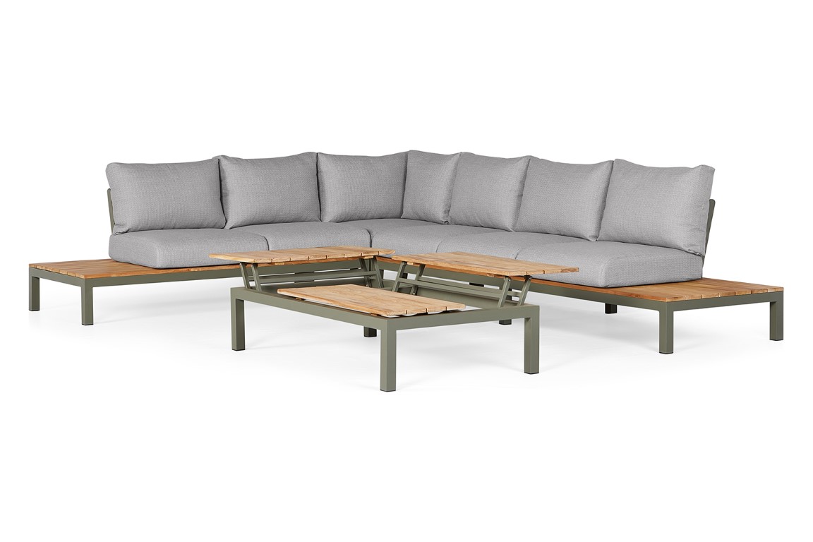 Suns Memphis Loungeset 4-delig XL Light Antracite - 