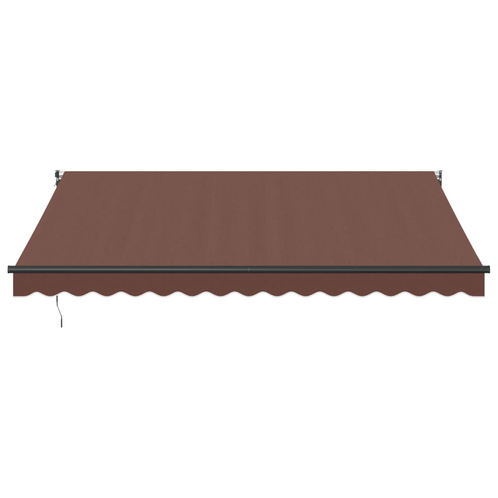 vidaXL Luifel handmatig uittrekbaar 400x300 cm bruin