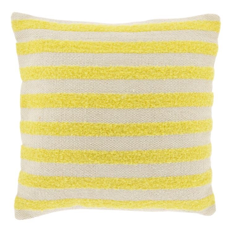 Kussen stella 45 x 45 cm lemon yellow