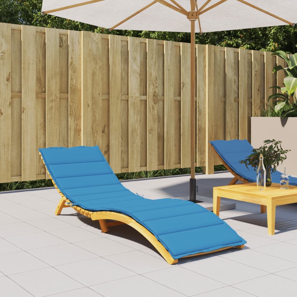 VidaXL Ligbedkussen 200x50x3cm oxford stof blauw