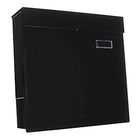 Rottner Kensington brievenbus, zwart plaatstaal