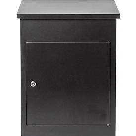 Phoenix Pakketbrievenbus  PB0580, volume 61 l, weerbestendig, Smart System, diefstalbeveiliging, sleutelslot, B 440 x D 350 x H 580 mm, staal, zwart