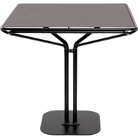 Meet_by_Paperflow Bistrotafel 80X80 Tafelblad metaal zwart