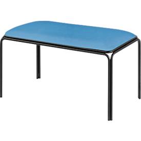 Meet_by_Paperflow Bistrobank, zitting kunstleer blauw