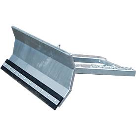 Bauer Sneeuwschuiver SCH-L 1500, 1500 mm, voor vorken, rubberen schraapstrips, thermisch verzinkt