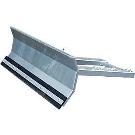 Bauer Sneeuwschuif SCH-L 1800, 1800 mm, voor vorken, rubberen schraperbladen, thermisch verzinkt