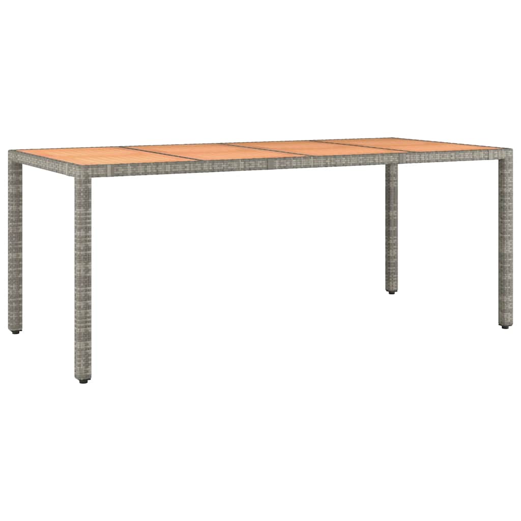 vidaXL 9-delige Bistroset met kussens poly rattan grijs