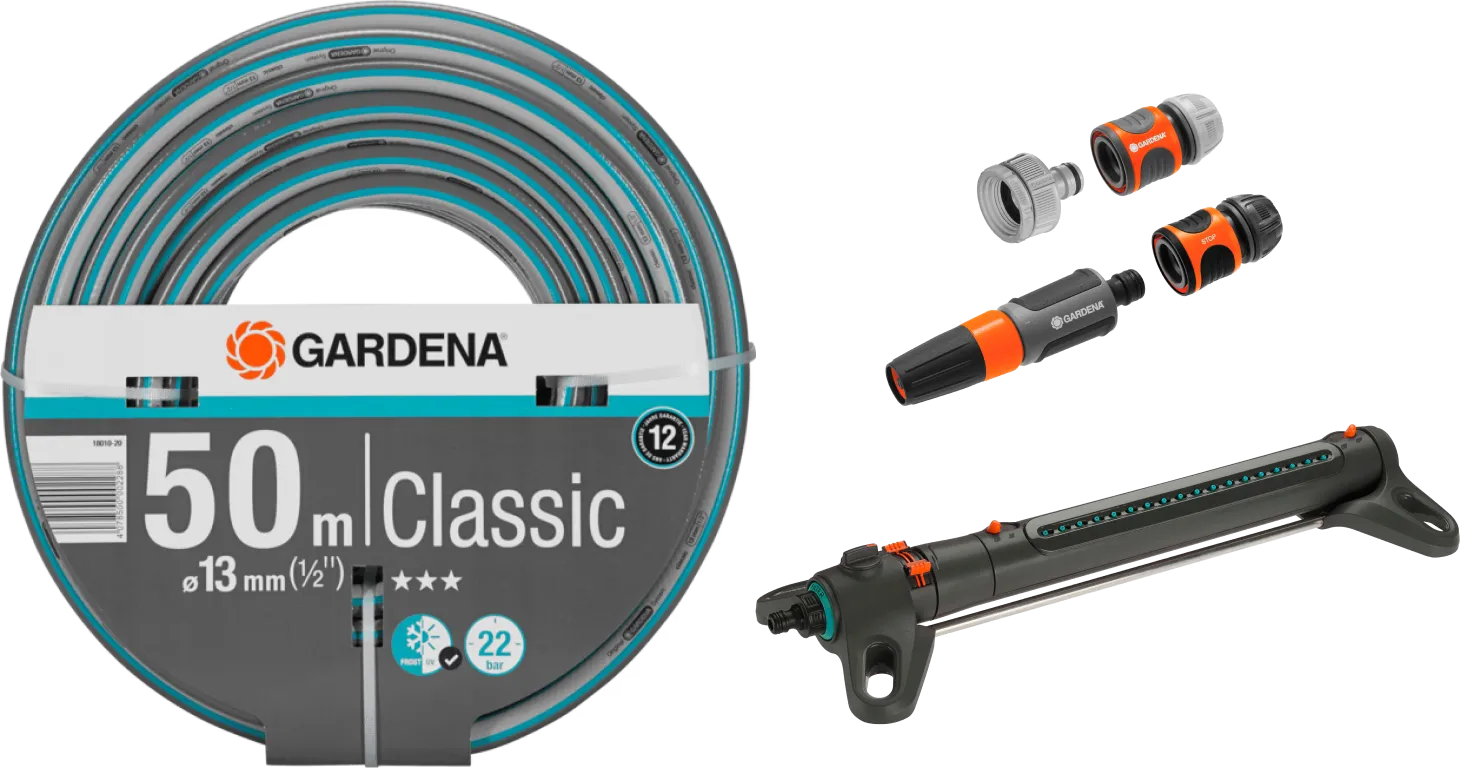Gardena Classic 1/2 50 Meter Large Sproeierpakket