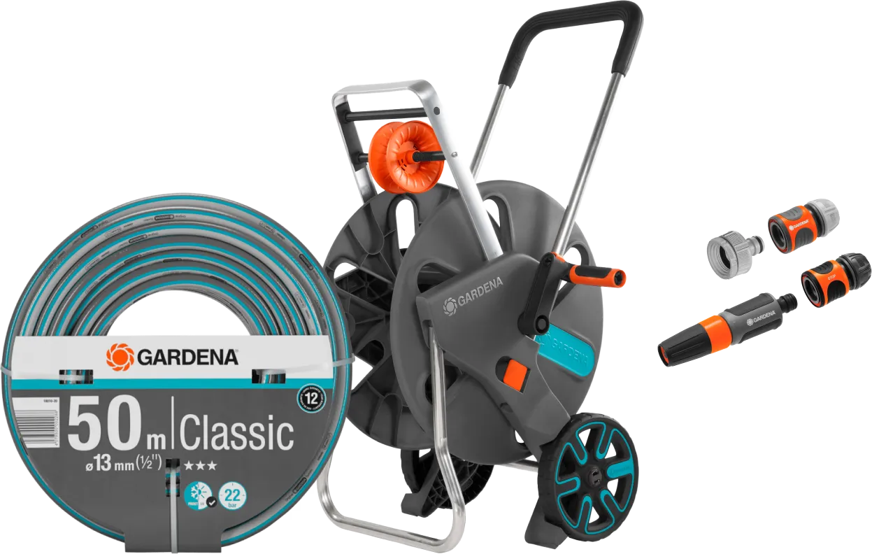 Gardena Classic 1/2 50 Meter CleverRoll L Easy Pakket