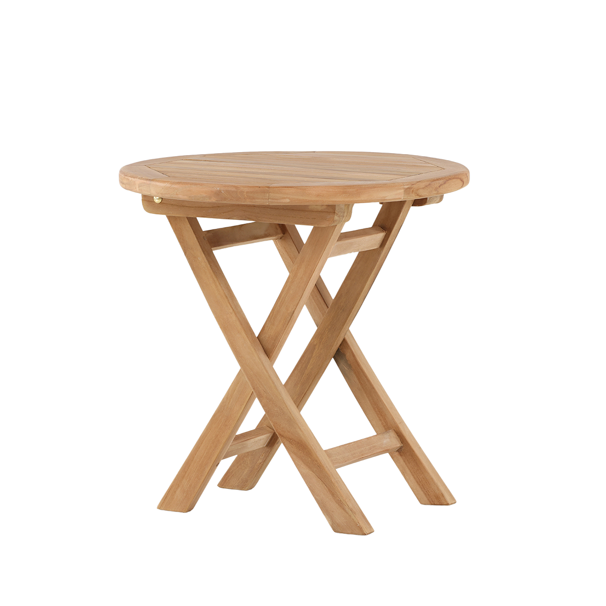 Nest outdoor Frida houten tuin bijzettafel naturel - Ø 50 cm