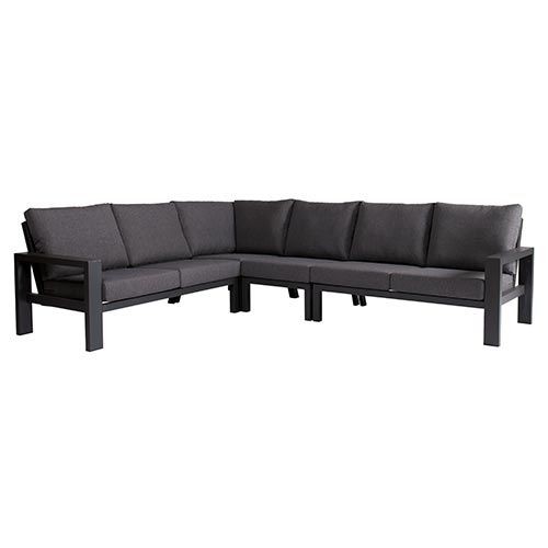 Buitengewoon de boet Benton Hoek Loungebank - Antraciet - 