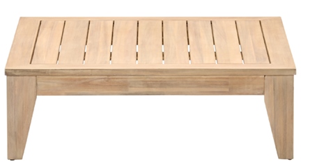 Garden impressions Kailua lounge tafel 97x97xH32 cm acacia white wash - 