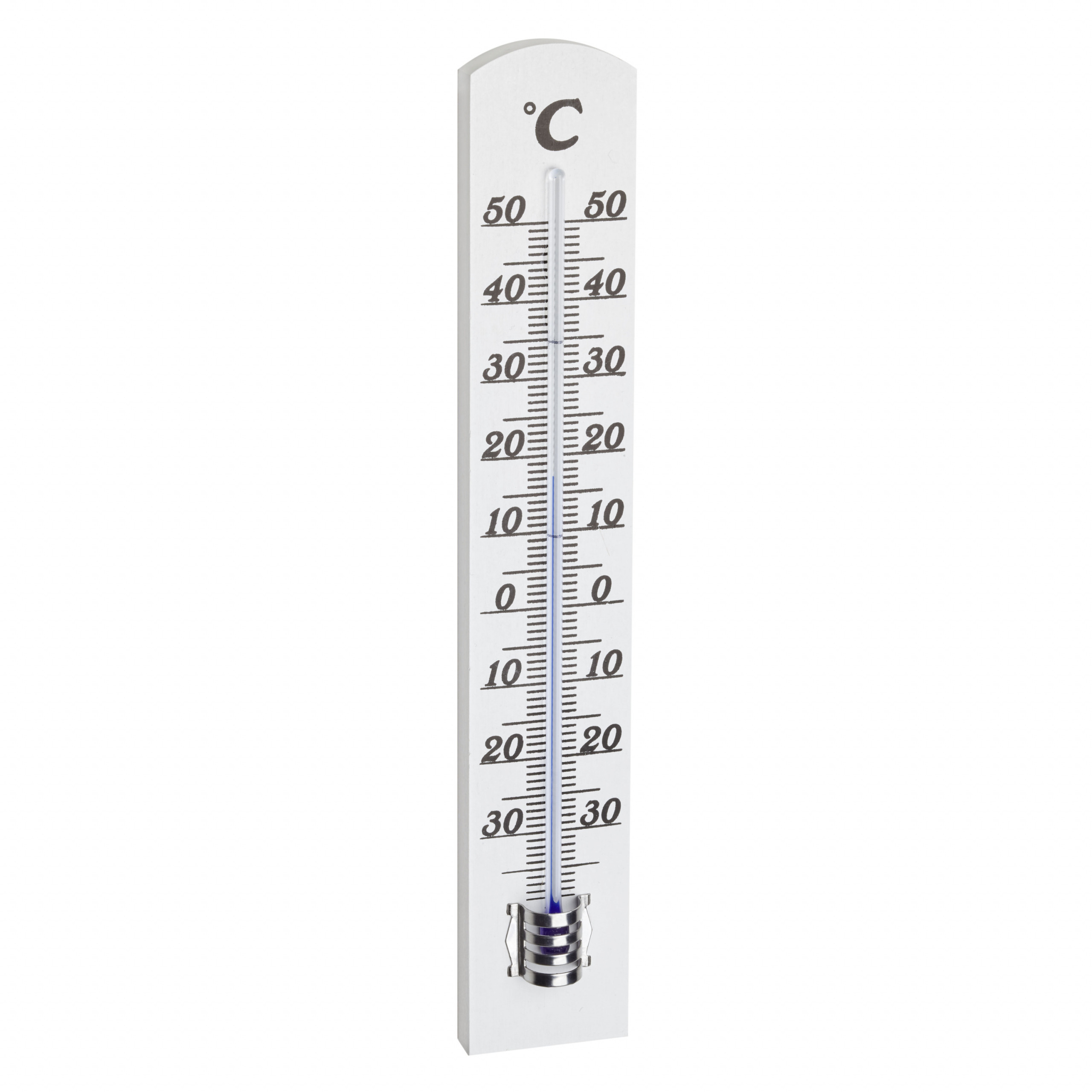 TFA Dostmann TFA Binnen Thermometer - analoog - berkenhout - wit - 18 x 3 cm -