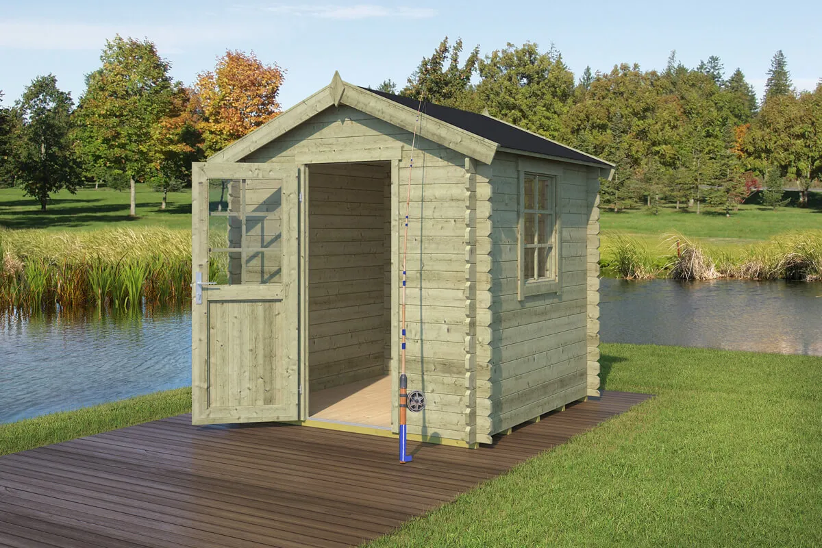Outdoor Life Products | Tuinhuis Wels 200 x 200 | Geïmpregneerd | Olijfgroen